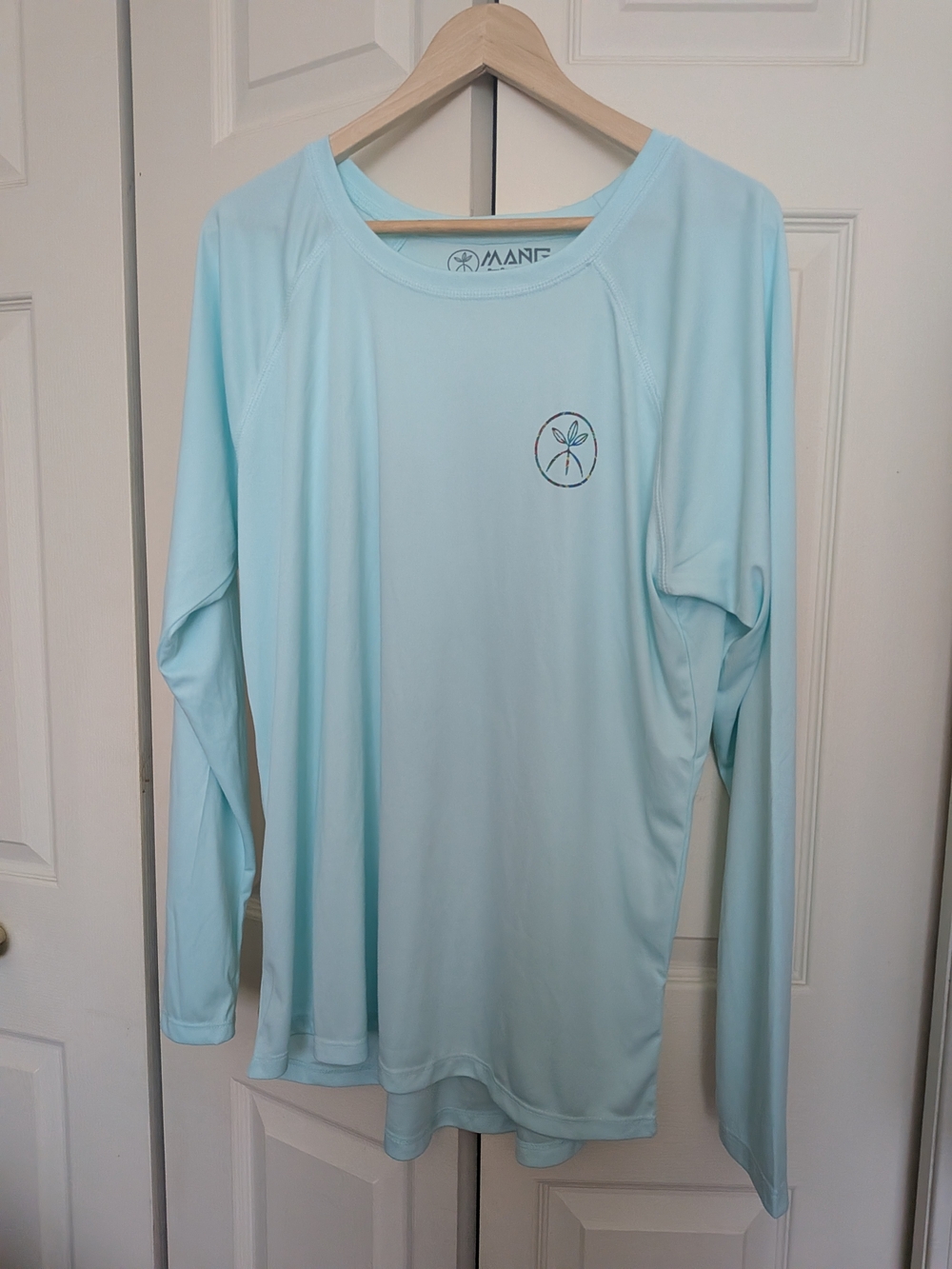 Women's Long-Sleeve Performance Tee - Light Aqua
